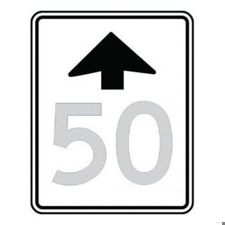 Accuform SPEED SIGN 30 in X 24 in DG HIGH PRISM FRR20610DP